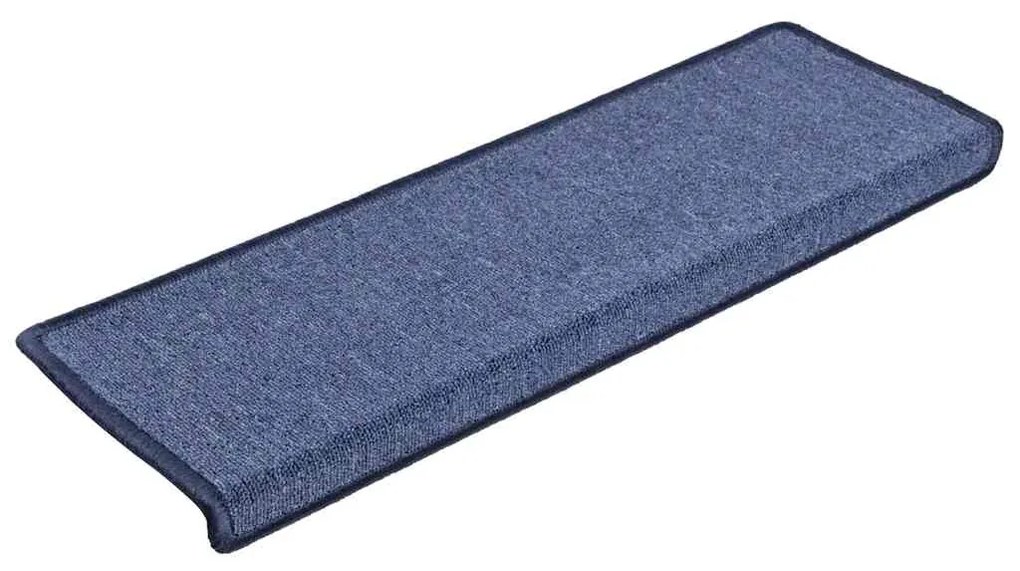 30 db kék lépcsőszőnyeg, téglalap alakú széllel, 65 x 21 x 4 cm