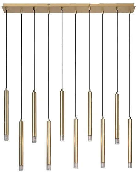 Rabalux 72365 - Csillár zsinóron RAMIRA 10xG9/5W/230V arany