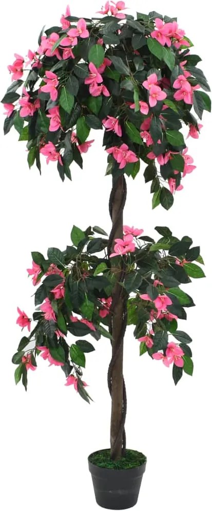 vidaXL zöld/rózsaszín, cserepes műrododendron 155 cm