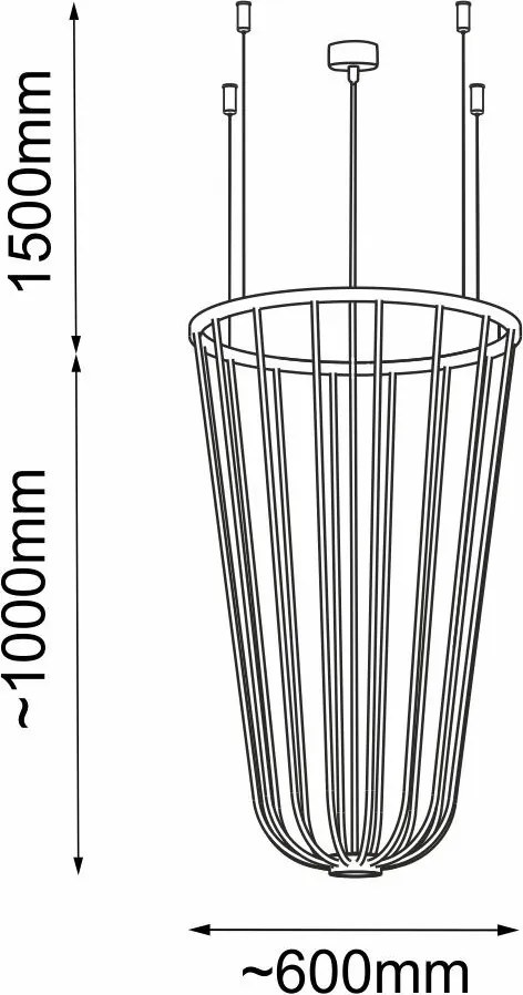 ANTIGO 5144 MOON Modern Led Függesztett Lámpa Ezüst GX53 IP20