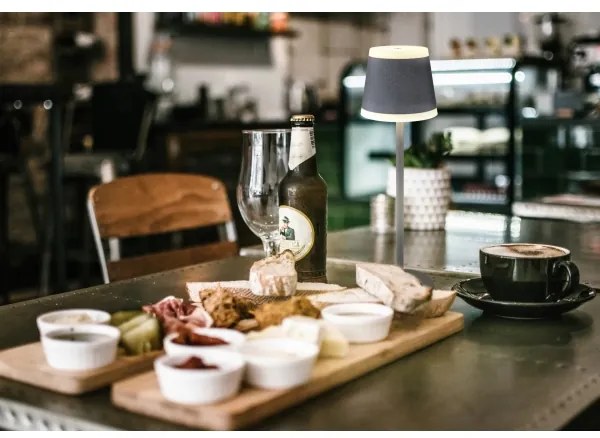 Globo 58433G - LED Dimmelhető asztali lámpa RIDLEY LED/4,6W/3,7V 3000K szürke