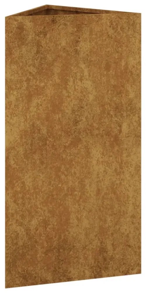 corten acél kerti növénytartó 40x34,5x75 cm