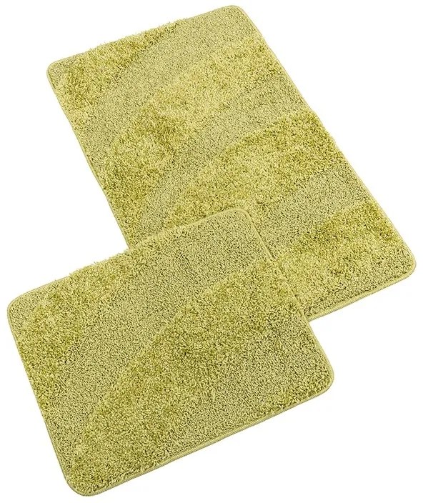 Bellatex Fürdőszoba szőnyeg szett kivágás nélkül BANYSILVER zöld, 60 x 100, 60 x 50 cm