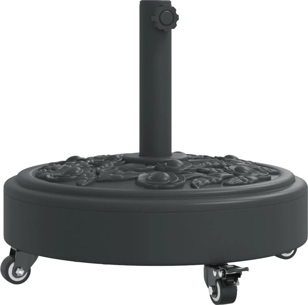vidaXL görgős kerek napernyőtalp rúdhoz Ø38 / 48 mm 27 kg