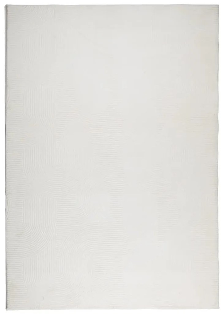 IZA krémszínű rövid szálú skandináv stílusú szőnyeg 140x200 cm