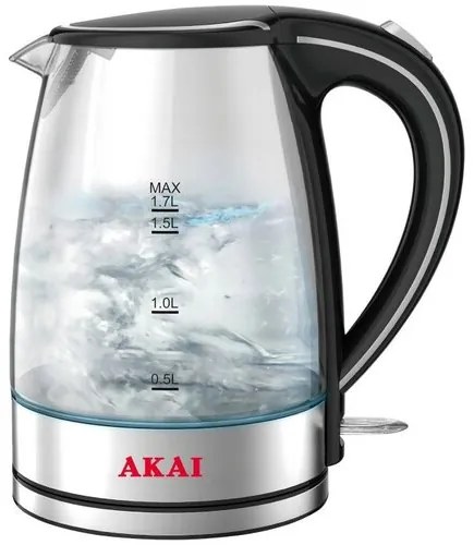 AKAI AKG-804 üveg vízforraló, 1,7 l