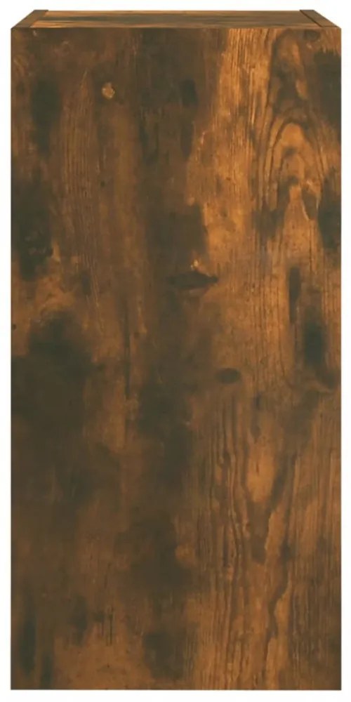füstös tölgy színű szerelt fa TV-szekrény 30,5 x 30 x 60 cm