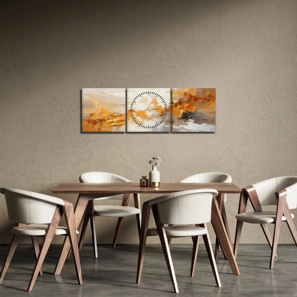 Kép - Arany textúra (órával) (90x30 cm)
