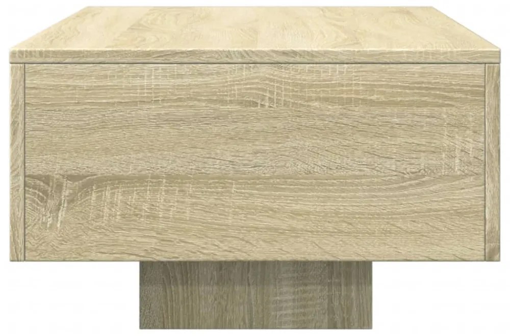 sonoma tölgy színű szerelt fa dohányzóasztal 100 x 49,5 x 31 cm