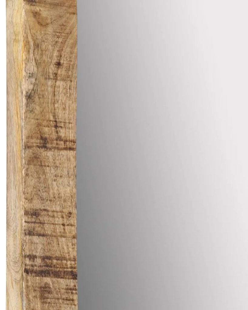 tömör mangófa és üveg tükör 70 x 50 cm