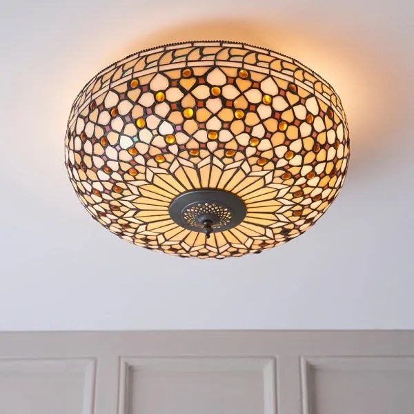 Endon 64276 - Mennyezeti lámpa Tiffany MILLE FEUX 2xE27/60W/230V átm. 45 cm