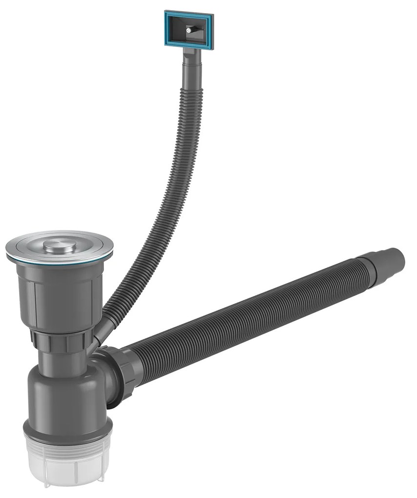 Erga HD, 1 kamrás acél mosogató 480x450x210 mm, acél, ERG-MLS-HD4845