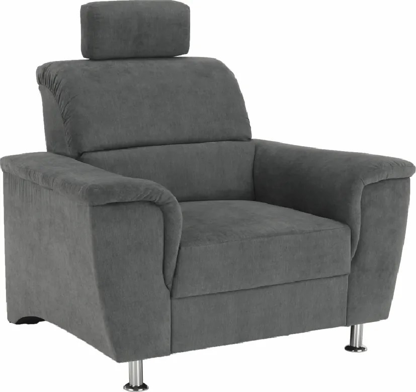 Fotel, szürke szövet, SANTIAGO