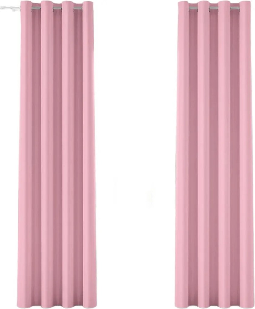 Függöny huzat 140x260 Ella rózsaszín 1 db