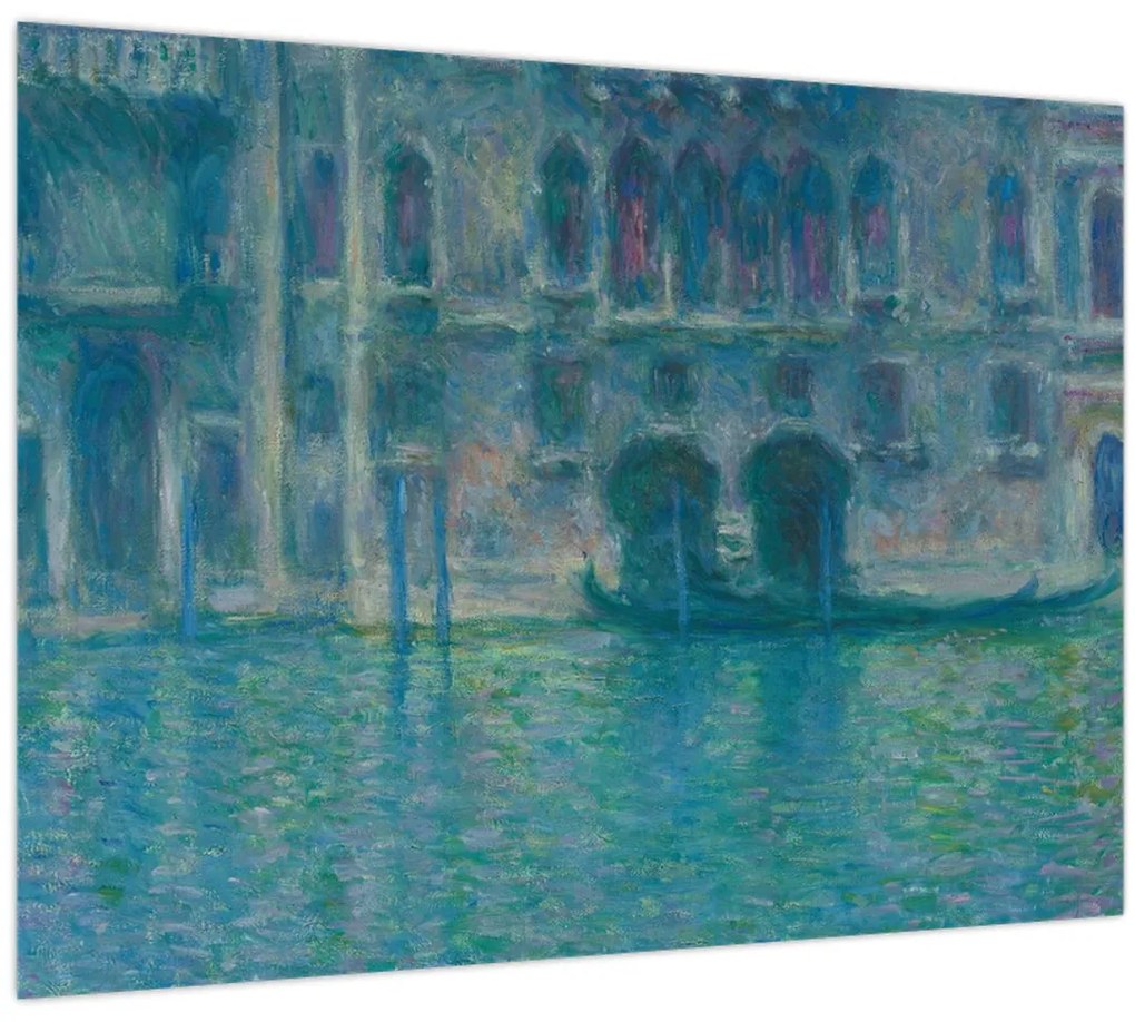 Üveg kép - Claude Monet, Palazzo da Mula, Venice, reprodukciók (70x50 cm)