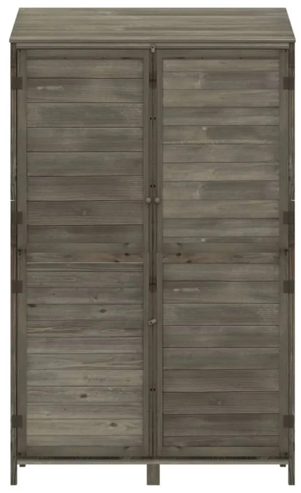 antracit tömör fenyőfa kerti fészer 102x52x174,5 cm