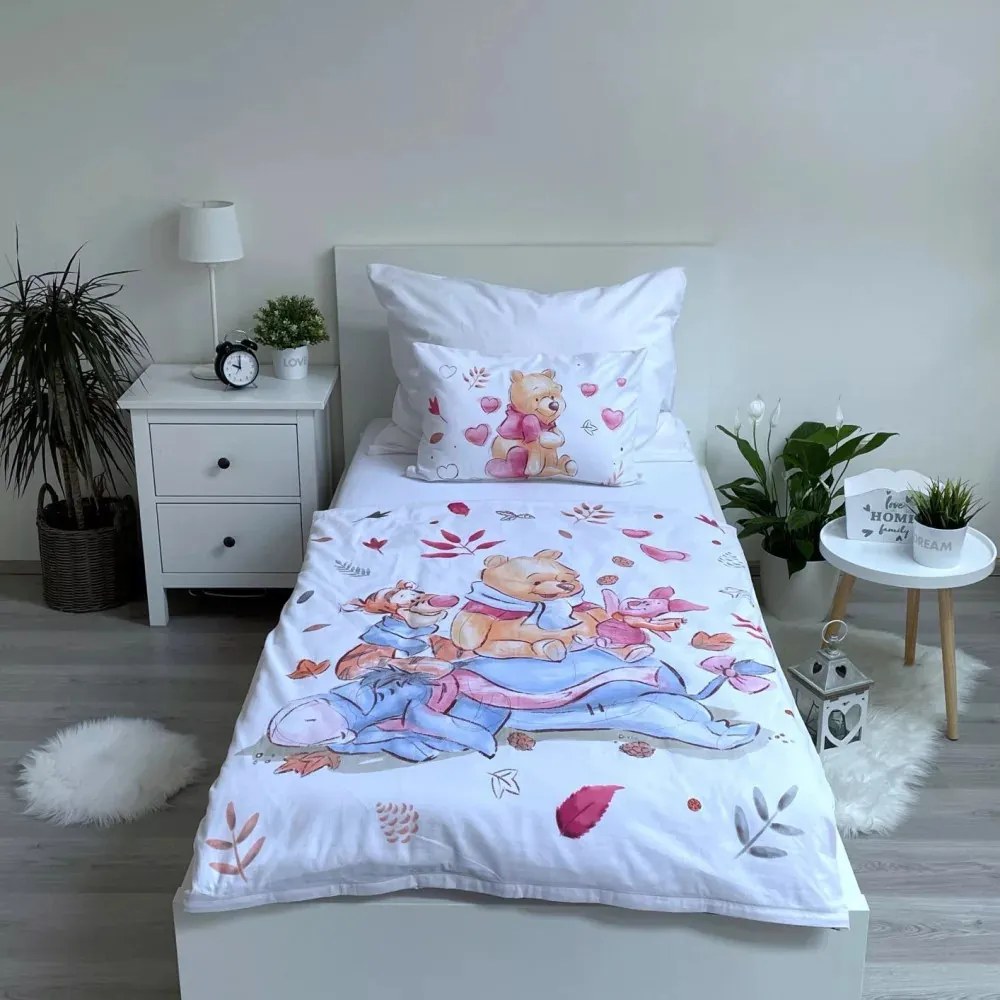 Disney Micimackó ovis ágyneműhuzat white 100x135cm 40x60cm