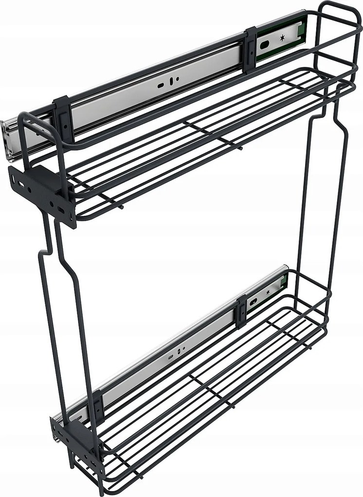Cargo oldalkosár 20 csendes ház grafit 2P 2szint
