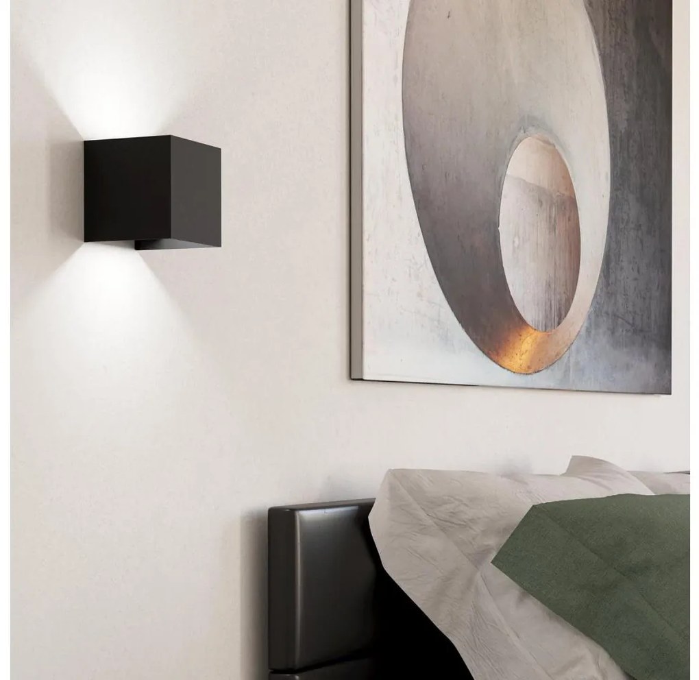 Eglo 901049 - LED fali lámpa VALMONTONE 2xLED/1,5W/230V 3000K fekete