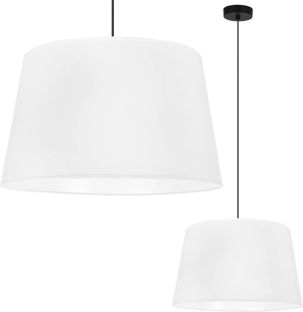 Mennyezeti Függőlámpa Fehér Csillár Lámpaernyő Szövet Kúp Konyha