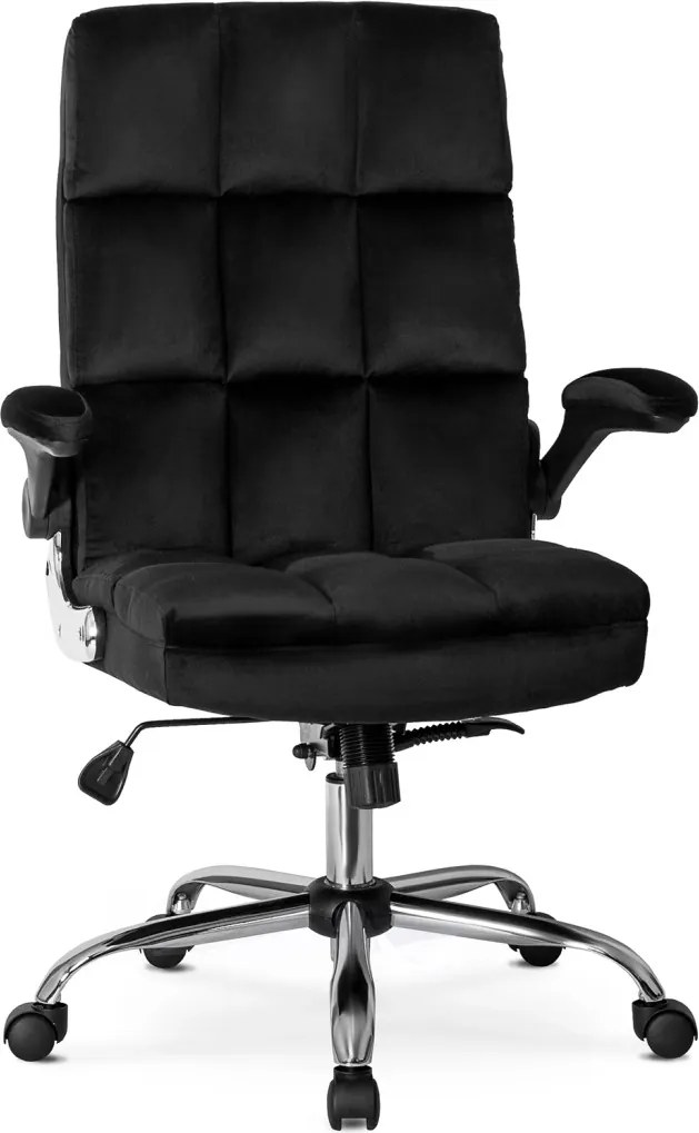 LONDON forgószék fekete bársony