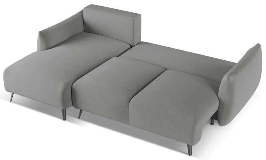 Világosszürke sarokkanapé (bal oldali) Malie – Makamii