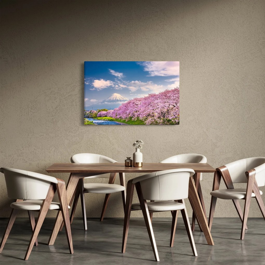 Kép - Japán tavaszi táj (90x60 cm)