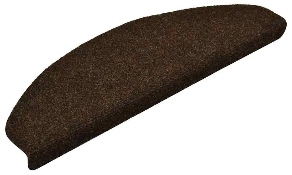 10 db öntapadós lépcsőszőnyeg 65 x 21 x 4 cm barna félkör alakú nagy