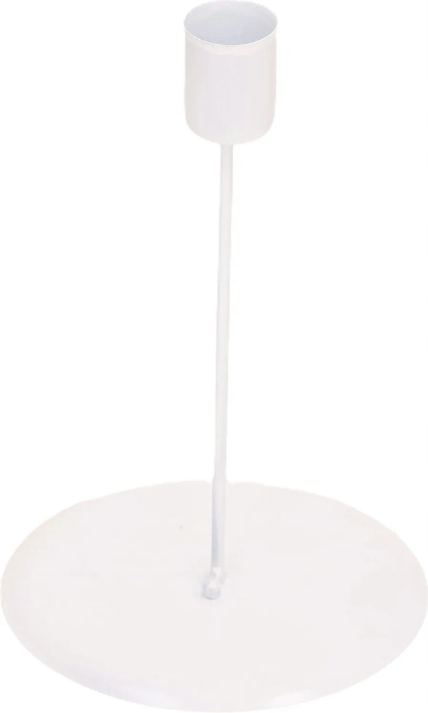 Gyertyatartó matt fehér, Ø2,1 cm H15 cm