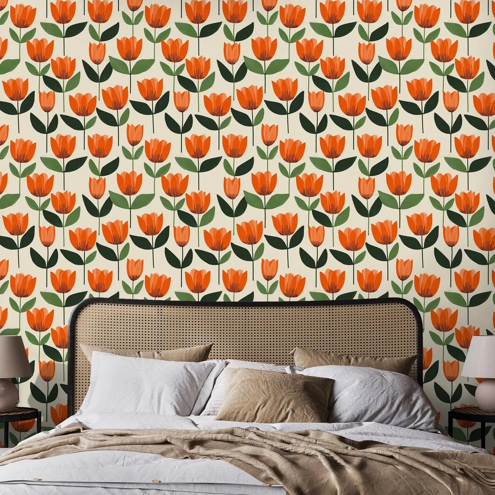 Fotótapéta - Minta tulipánokkal (147x102 cm)