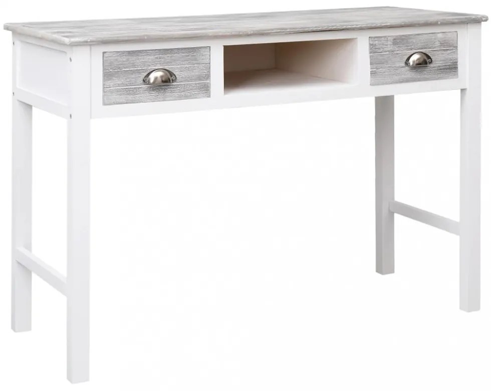 szürke fa íróasztal 110 x 45 x 76 cm