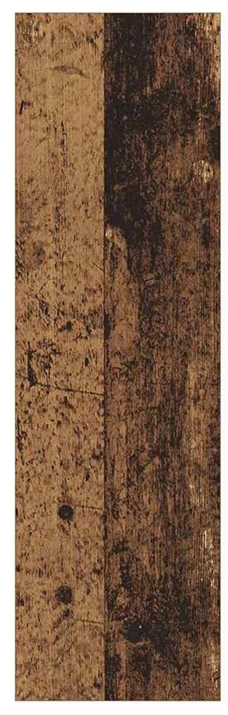 Cipőszekrény polcokkal 2 pcs Öreg fa 60 x 18 x 60 cm Faanyag