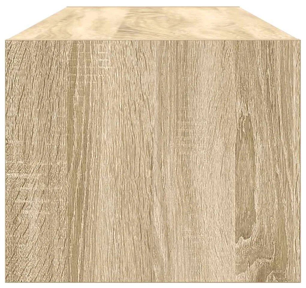 sonoma tölgy színű szerelt fa TV-szekrény 100x31x25,5cm