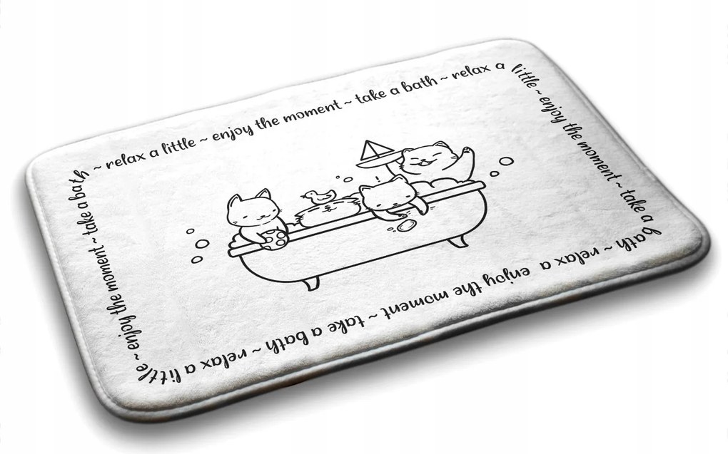 Fürdőszobaszőnyeg Cicák Fürdőkád 90x60