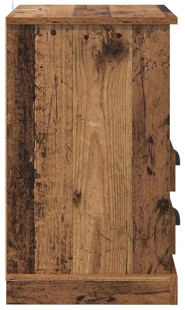 Éjjeliszekrény fiókkal Régi fa 43 x 36 x 60 cm Faanyag