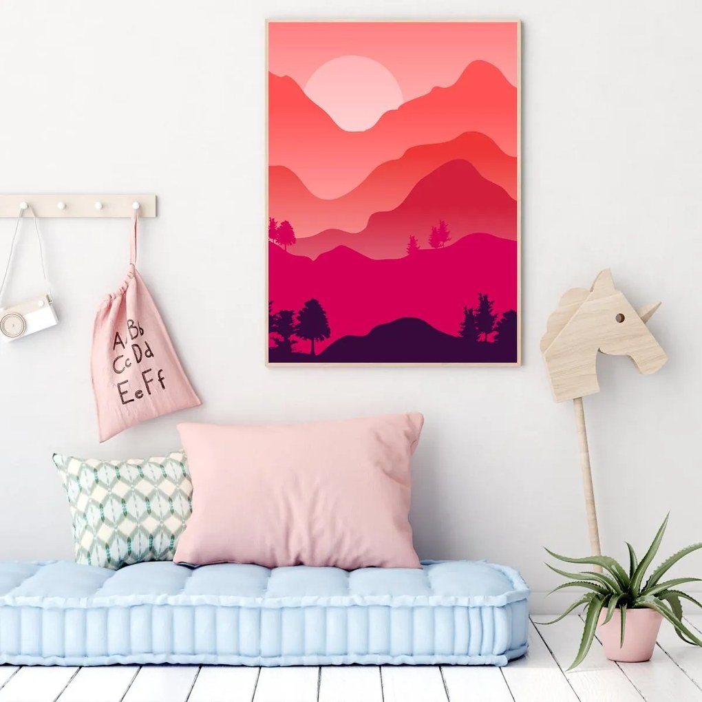 Poszter - Hegyi táj (A4)
