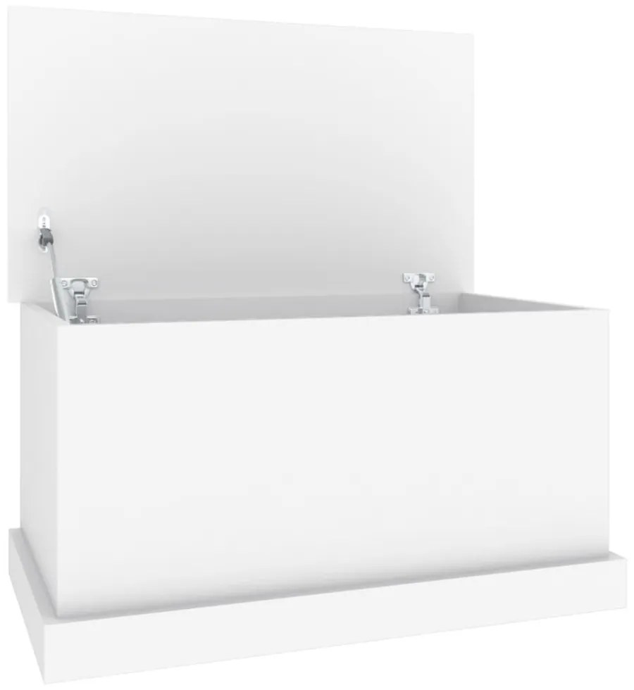 fehér, rétegelt fa tárolóláda 70 x 40 x 38 cm