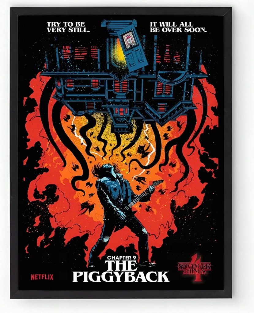 Keretezett poszter Stranger Things sorozat 20x30 cm Ajándék ötlet