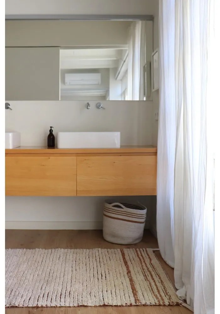 Téglavörös pamut szőnyeg 80x140 cm Twin Toffee – Lorena Canals