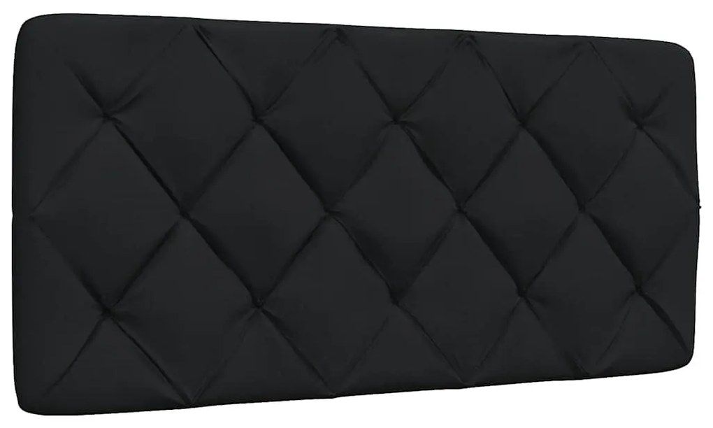 fekete szövet fejtámla párna 100 cm