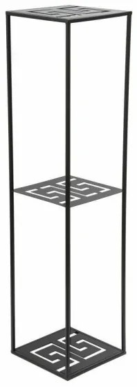 Virágállvány 100x24 cm fekete