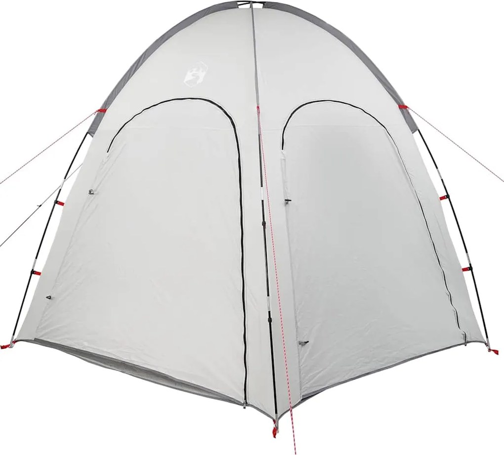 vidaXL Medence sátor Szürke 366 x 305 x 231 cm Poliészter és üvegszál