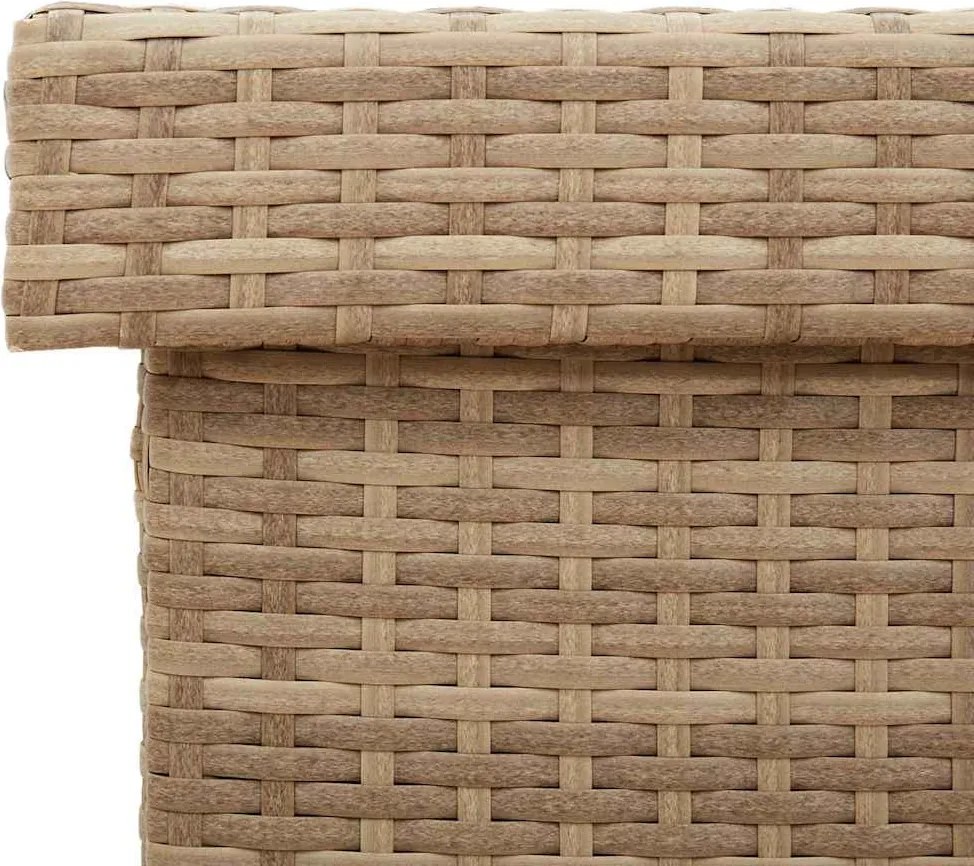 Kerti Tároló Doboz Kerekekkel Vegyes Bézs 110X55X73 Cm