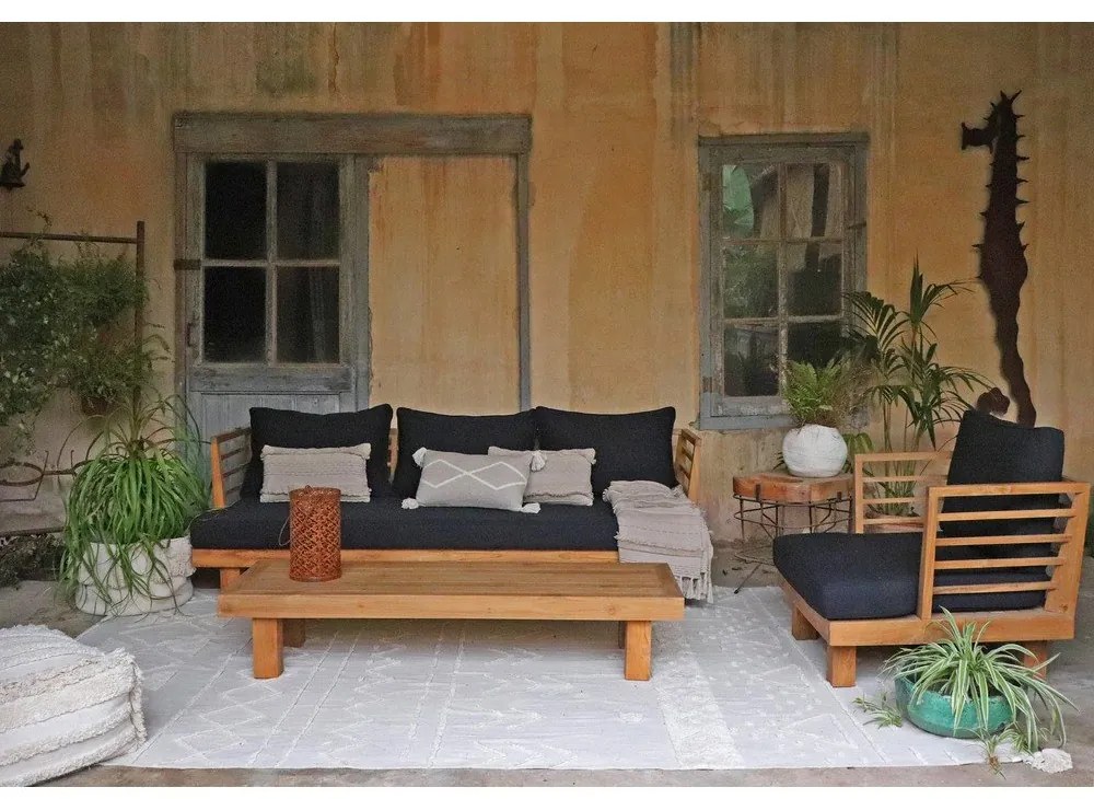 Fehér mosható kézi szövésű pamut szőnyeg 200x300 cm Tribu Natural – Lorena Canals