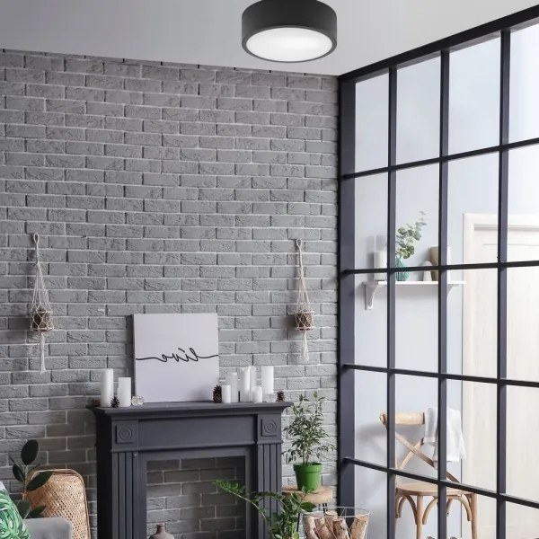 Mennyezeti lámpa DANTE 1xE27/60W/230V á. 26 cm fekete