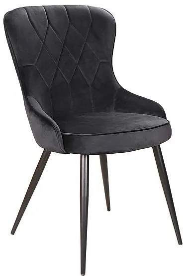 Lotus Velvet étkezőszék, fekete