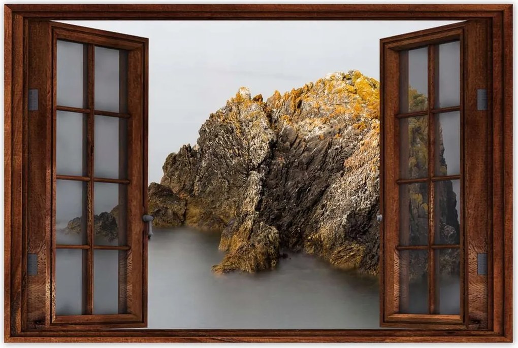 Poszterek 120x80 Sziklák Tenger Nap