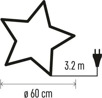 Karácsonyi dekoráció 1xE14/25W/230V á. 60 cm arany