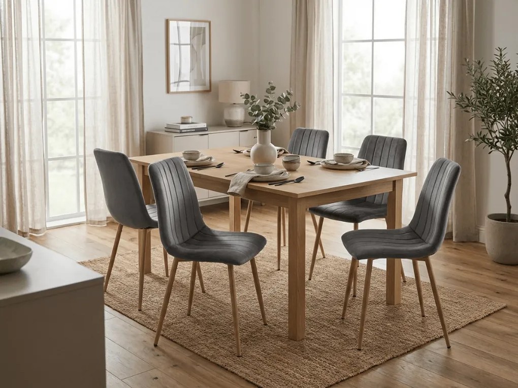 Sötétszürke bársonyszék LAVA GRÁNIT SZÜRKE