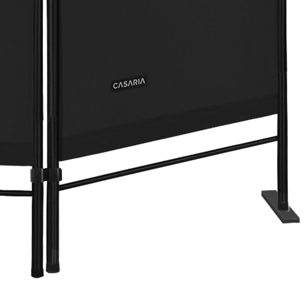 Casaria® 4 paneles képernyő - fekete